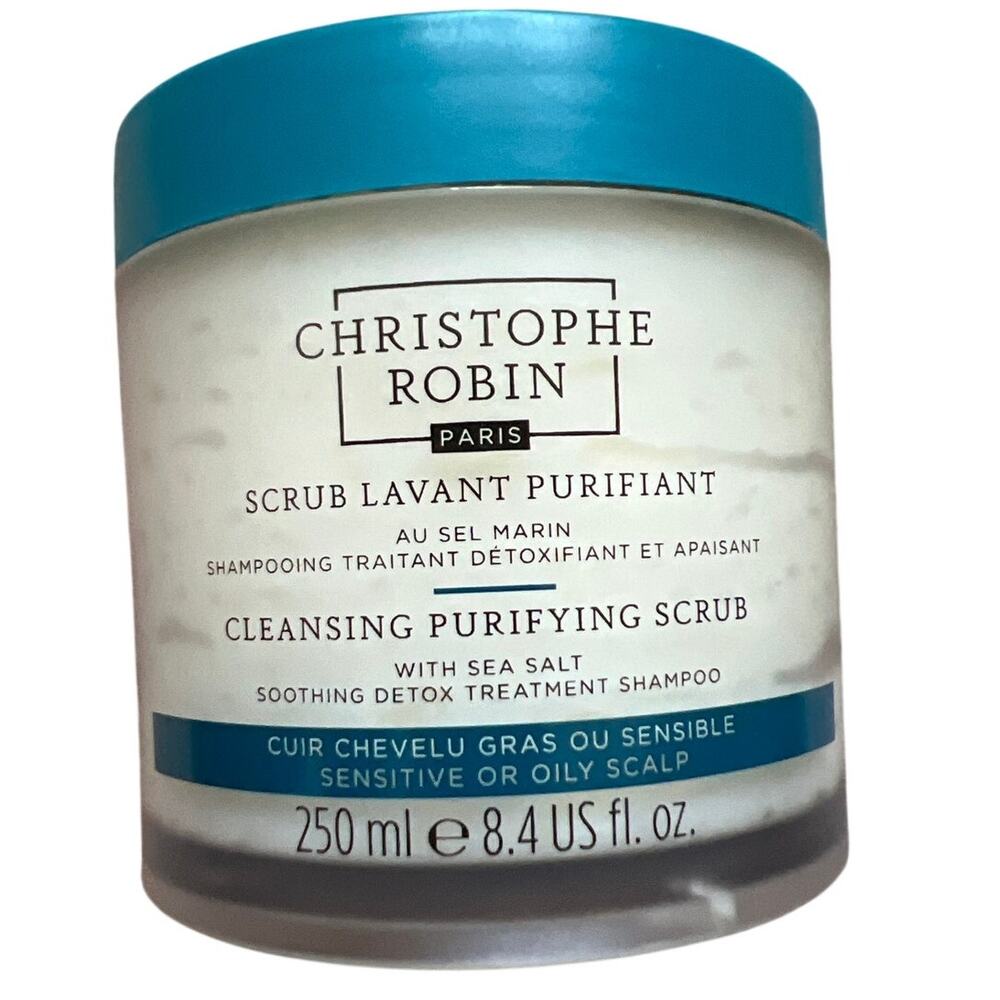 Christophe Robin Cleansing Purifying Scrub Detox Shampoo Sensitive Oily Scalp